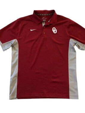 Nike Crimson Oklahoma Sooners Collegiate Varsity Performance Polo XL